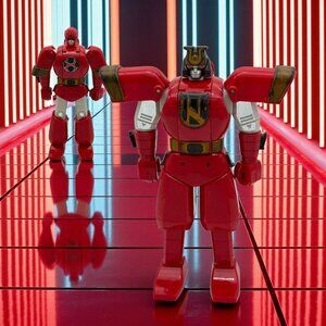 Bandai Power Rangers Red Ranger Ninja Storm Morphing Zord Action Figure 7" Vinta